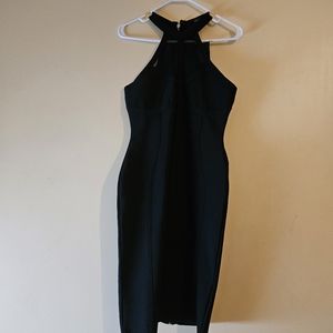 Mesh Panel Bandage Dress